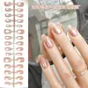 Comércio Exterior Mais Vendido Desgastável Estilo Curto Diário Oval Patch para Manicure Patch de Unha Acabado Artesanal Fábrica Atacado