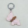 Estoque Transfronteiriço Mini Método Luta de Cachorros Chaveiro Desenho Animado Pingente de Cachorrinho de Couro Chaveiro de Carro Acessórios para Capa de Celular