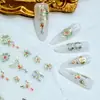 Nuevo Calcomanía para Uñas con Relieve Estéreo 5D Mariposa Flor Encaje Moño Rosa Calcomanía de Uñas de Alta Gama