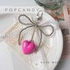 Amor Chaveiro Pingente Coreia do Sul Popular Arco Pingente Bolsa Pendurado Jóias Artesanais DIY Chaveiro Decorativo
