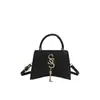 Bolsa de Braço Francesa de Luxo para Mulheres 2025 Nova Tendência Moda Padrão Crocodilo Bolsa Quadrada Pequena de Ombro Versátil Bolsa Transversal