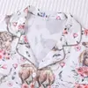 Comércio Exterior Transfronteiriço Camiseta de Manga Curta Shorts Cardigan Pijama Feminino de Verão Respirável Vestuário para Casa Conjunto Pijama Europeu e Americano