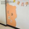 Tablero de fondo para pared con foto de oso, adhesivo de fieltro para pared, corcho, decoración de pared, trabajos de pared, exhibición de fotos de pared