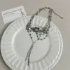 Colar Europeu e Americano Doce e Cool com Franjas de Estrela Design de Nicho Sexy Y2K Indústria Pesada Elegante Tendência Cool Acessórios de Corrente para Clavícula