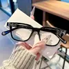 Estilo de venta caliente transfronterizo Krosus Yan marco negro hebilla clásica de herradura montura de gafas para hombre marco grande casual de negocios lujo ligero para mujer