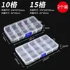 Caja de Piezas Caja de Almacenamiento de Tornillos de Plástico Caja de Componentes Electrónicos Caja con Compartimentos Caja de Herramientas SMD Accesorios de Ferretería