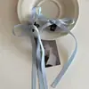 Novo Elegante Estilo Ballet Francês Fita Laço Pegador Puro Desejo Ins-Doce Menina Grampo de Cabelo Pegador