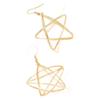2022 nueva joyería transfronteriza popular europea y americana joyería retro hecha a mano aretes aretes de estrella de cinco puntas hueca