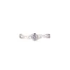 Anel de Prata Esterlina S925 Yinyiyuan, Venda Quente Transfronteiriça, Diamante Azul, Design Simples e Luxuoso para Mulheres, Elegante Anel de Noivado da Moda Europeia e Americana