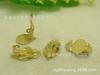 Accesorios de joyería hechos a mano DIY, clip de oreja de cobre puro colgante de 10 mm, clip de oreja francés, accesorios de joyería al por mayor