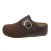 Moda Femenina Otoño 2026 Mocasines Cerrados Gruesos Rad con Aumento Interno de Altura y Hermosa Hebilla