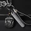 Atacado Obsidian Zodiac Chaveiro Pingente Masculino e Feminino Produtos Automotivos Anti-perdido Chaveiro Jóias Criativas