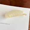 Presilha banana plissada de chifon, presilha vertical, presilha de garra de verão de alta qualidade, presilha para rabo de cavalo na nuca, presilha de cabelo elegante e delicada