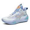 Se pueden enviar zapatillas de baloncesto para niños medianos y mayores, zapatillas de baloncesto de caña alta para combate deportivo real, modelos nuevos para adolescentes, zapatillas para correr transfronterizas, tallas grandes