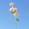 Flor Artificial de Campanula Galho Pequeno Flor Falsa Decoração de Casa Arranjo Floral Adereço para Fotografia Arranjo de Casamento Sem Manutenção