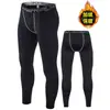 Roupa de Fitness Quente com Forro de Lã Silk Tu para Homens, Macacão de Treinamento Pro de Inverno, Camisa Base para Corrida, Futebol, Esportes