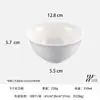 Juego de Vajilla de Cerámica Blanca de Fábrica Cocina Bol Grande Bol Pequeño Bol Doméstico para Sopa Bol para Arroz Bol para Fideos Juego de Bol y Plato