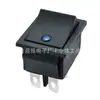 Interruptor de Barco Certificado Americano ETL KCD4 com Luz 4 Pinos 2 Velocidades Luz Olho de Gato Azul 16A250V