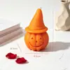 Velas aromáticas personalizadas de calabaza y fantasma para Halloween, una decoración casera creativa para la temporada festiva y un regalo de Halloween