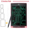 Pizarra LCD de escritura a mano a color de 8.5 pulgadas, 10 pulgadas, 12 pulgadas, tablero de escritura LCD para niños y estudiantes, pizarra LCD de actividad, regalo pequeño