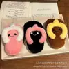 Lindo Peluche Llavero de Pantufla Juguete de Dibujos Animados Colgante para Bolso de Niña Adorno Divertido de Chancla Regalo