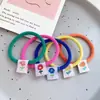 Cuerda para el pelo azul Klein de alta elasticidad, color caramelo, respirador para el pelo, anillo para el pelo, adornos para el pelo