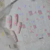 Pegatinas para Uñas de Mariposa Degradada Flor de Rosa Tridimensional en Relieve Pegatinas para Uñas Postizas DIY Funda de Teléfono Móvil Personalizada Impresión UV