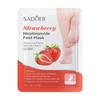 SADOER Fresa Nicotinamida Mascarilla Suave y Brillante para Pies Rejuvenecimiento de la Piel Cuidado Mascarilla para Pies Comercio Exterior Transfronterizo Mayoreo