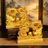 Estoque de fábrica: Figuras de dragão e fênix em liga, decorações em estilo relevo para casa, sala de estar ou escritório, ornamentos auspiciosos estilo chinês, perfeitos como presentes