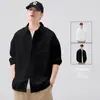 Camisa de Alta Calidad con Patrón en Relieve para Hombre 2026 Primavera Nuevo Estilo Holgada Versátil Top Casual de Manga Larga Camisa Juvenil