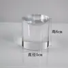 Soporte de Exhibición Cilíndrico de Acrílico, Soporte de Exhibición de Joyería Altamente Transparente, Base Elevadora para Cosméticos, Soporte para Modelo de Mano