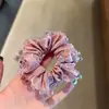Goma para el pelo de satén Dongdaemun con delicados abalorios de cristal, moderna y sencilla, versátil para coletas y moños