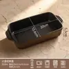 Forma de Assar Transfronteiriça Escandinava Criativa Quadrada com Duas Alças Grande Capacidade Listrada Azul Queijo Assadeira Simples