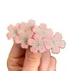Presilhas de Cabelo Infantis Dopamine, Presilhas de Cabelo de Flor Doces e Fofas para Meninas, Presilhas Laterais de Flor de Cerejeira, Presilhas para Franja de Estudante