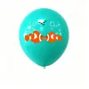 Globos Tema Océano Amazon 12 pulgadas Globos Decoración Fiesta Oceánica Globos Tiburón Ballena Globos Fiesta de Cumpleaños