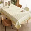 Toalha de Mesa Minimalista Impermeável à Prova de Óleo Lavável Novo Modelo 2025 Toalha de Mesa para Sala de Jantar Luxo Leve High-End Retangular Toalha para Mesa de Centro