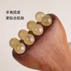 Sándalo Cuerno de Oveja Latón Mini Perla Dorada Cilindro Peine de Masaje Palo para Estirar Músculos Especial para Mujeres Portátil Peine Pequeño de Mano Personalizado