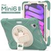 Adequado para Capa Protetora de Tablet iPad Mini6 8,3 polegadas Silicone Abrangente Anti-Queda e Antiderrapante Alça de Mão de Nylon
