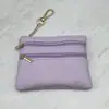Em estoque Carteira Pequena com Zíper Feminina Padrão Lichia Três Bolsos Multifuncional Mini Pequena Bolsa de Moedas Porta-Chaves Bolsa de Moedas