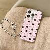 Funda con diseño de cachorro de fresa y pantalla completa para Apple Pro Max de 16 pulgadas, soporte para iPhone 15, cadena de 14 pines.