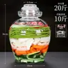 Frasco Grande de Vidrio Tradicional para Pepinillos para Uso Doméstico, Frasco Sellado para Pepinillos Sichuan