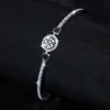 Pulsera de Plata de Ley 925 con Moissanita para Niña, Lujo Ligero de Nicho, Pulsera Exquisita, Nuevo Regalo de Cumpleaños para Novia