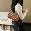 Bolsos Pequeños de Moda para Mujer 2026 Nueva Moda Bolso Sencillo Tejido para el Hombro Bolso Baguette con Cadena Bolsos Pequeños de Moda
