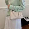 Bolsa Transversal Novo Modelo 2026 Estilo Textura de Axila Tecida Luxuosa Versátil Bolsa Leve para o Dia a Dia Bolsa com Corrente para Mulheres Simples