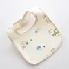Babero de Tela Arrugada Impermeable para Bebé Recién Nacido, Delgado de Verano, Tipo U para Comer, Listo para la Venta
