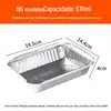 Caixa de almoço quadrada descartável caixa de lata caixa de papel embalagem para viagem com tampa caixa de almoço de folha de alumínio assar churrasco tigela de papel fabricantes de refeições