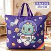 Bolsa de almacenamiento para colcha de jardín de infantes, bolsa de embalaje para mudanza con cremallera y asa, diseño de dibujos animados, impermeable y a prueba de humedad para uso doméstico
