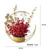 Flores de Nochevieja Adornos del Festival de Primavera Cubo de Bendiciones Creativo Caqui Caqui Ruyi Acebo Fortuna Fruta Roja Sala de Estar Decoración de Regalo de Año Nuevo