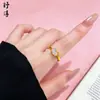 Colar, Pulseira, Anel Hello Kitty de Zircônia Banhado a Ouro com Forte Retenção de Cor, Conjunto Fofo de Luxo Leve Estilo Coreano para Mulheres Venda por Atacado