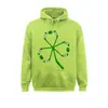 Calle. Día de San Patricio Palo de Hockey Verde Trébol Sudadera Divertida Nueva de Moda Holgada para Hombre China